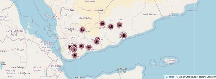 خارطة تفاعلية أسبوعية: التطورات الأمنية والعسكرية في اليمن