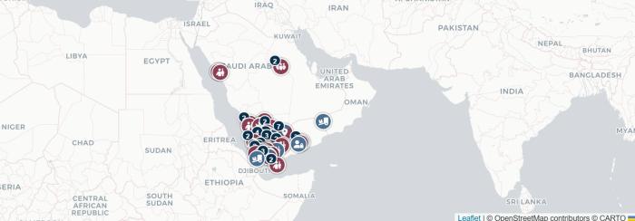 خارطة تفاعلية: التصعيد الحوثي مع السعودية يتصدر المشهد الأمني والعسكري خلال أسبوعين